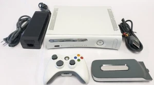 Microsoft XBox 360 Core Matte White Video Game Console Gaming System 20GB HD - Picture 1 of 5