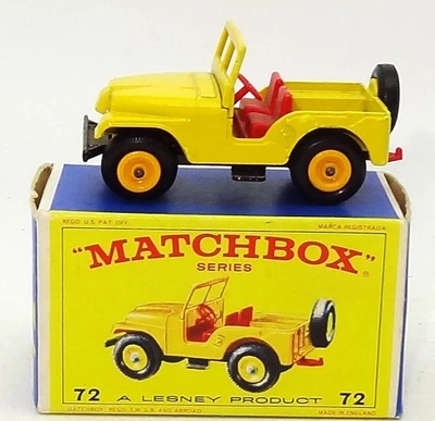 LESNEY MATCHBOX NO. 72 JEEP - NR MINT BOXED - Image 1 of 4
