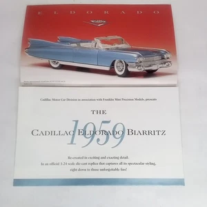 Franklin Mint Brochure 1959 Cadillac El Dorado Biarritz Collectible Model Car - Picture 1 of 4