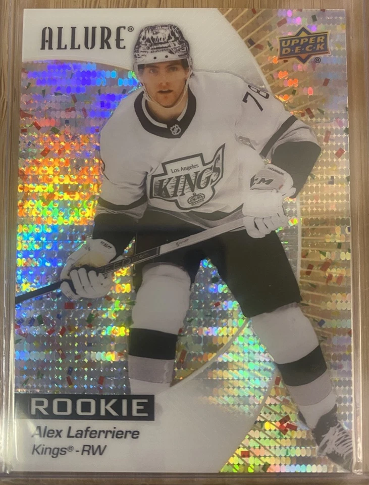 Alex Laferriere 2023-24 Upper Deck Allure Gold Glitter Bomb Rookie  #024/199 - Image 1 of 2