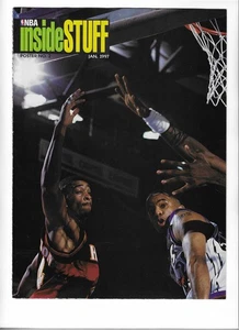 1997 NBA INSIDE STUFF Januar Poster Nr. 2 Damon Stoudamire Kevin Garnett - Bild 1 von 8