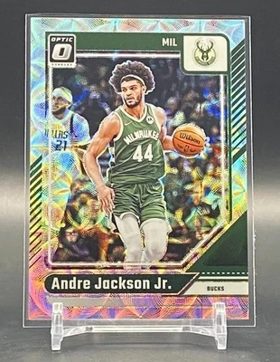 Óptica Panini Donruss Andre Jackson Jr. 2024-25 Juego de caja premium #/249 Bucks #1 Foto 1 de 3
