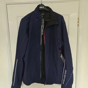 Galvin Green Goretex Navy Golf Waterproof Rain Jacket Men's Large - Picture 1 of 6