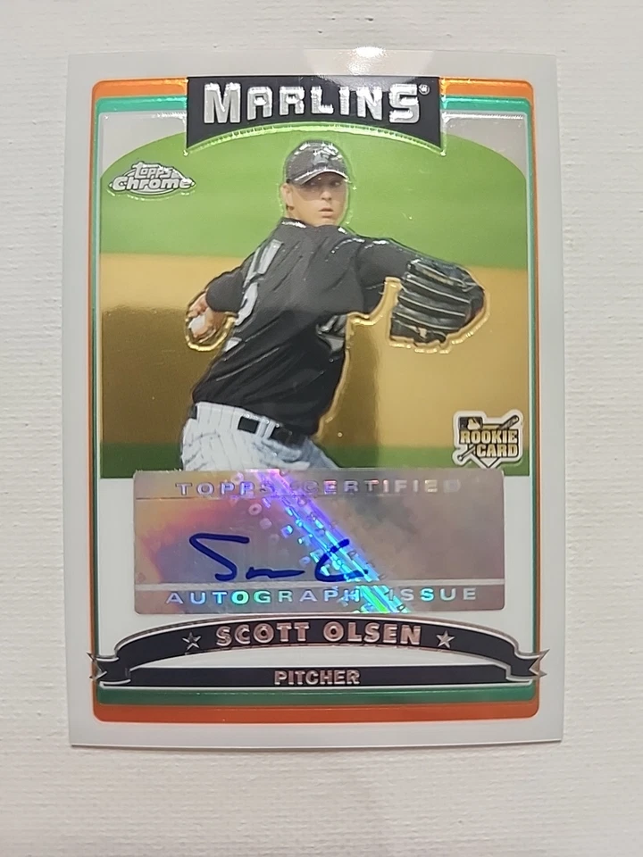 2006 Topps Chrome Scott Olsen #343 AUTO - Image 1 of 2