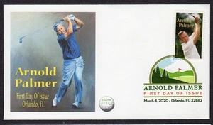 2020 Golfing Legend ARNOLD PALMER - CEC/FM AFDCS DCP FDC TD589 - Picture 1 of 1