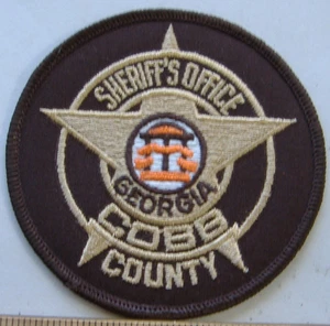 COBB COUNTY SHERIFF GEORGIA FABRIC PATCH - Picture 1 of 1