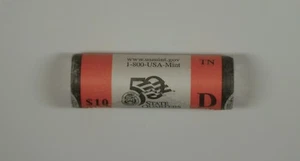 2002 D TENNESEE STATE MINT SEALED QUARTER ROLL; COMBINE SHIPPNG! - Picture 1 of 3