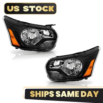 For 2015-2023 Ford Transit 150/250/350/350 Halogen Headlight Left+Right Pair - Image 1 of 4