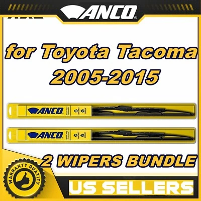 2x Juego de limpiaparabrisas ANCO para Toyota Tacoma - 2005-2015 ajuste directo (par) Foto 1 de 4