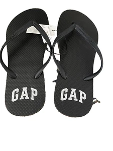 Women's Gap Black Flips Flops/ Sandals Size 10 NEW - Picture 1 of 2