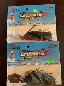CHILI DOG snag resistant 3/8oz. BLADED JIG Lot x2pk CrossEyeZ ChatterBait ZMan - Picture 1 of 2
