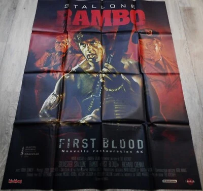 Rambo First Blood French Movie Poster 47"63 1982/RR2019 Stallone - Bild 1 von 4