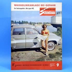 Der Deutsche Straßeverkehr 9 1968 DDR Six Days MZ Wartburg statistiche sugli incidenti E - Foto 1 di 1
