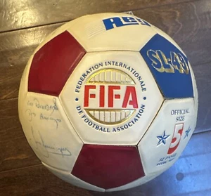 1984 Summer Olympics Los Angeles Brazil Soccer Team Signed Ball FIFA - Picture 1 of 19