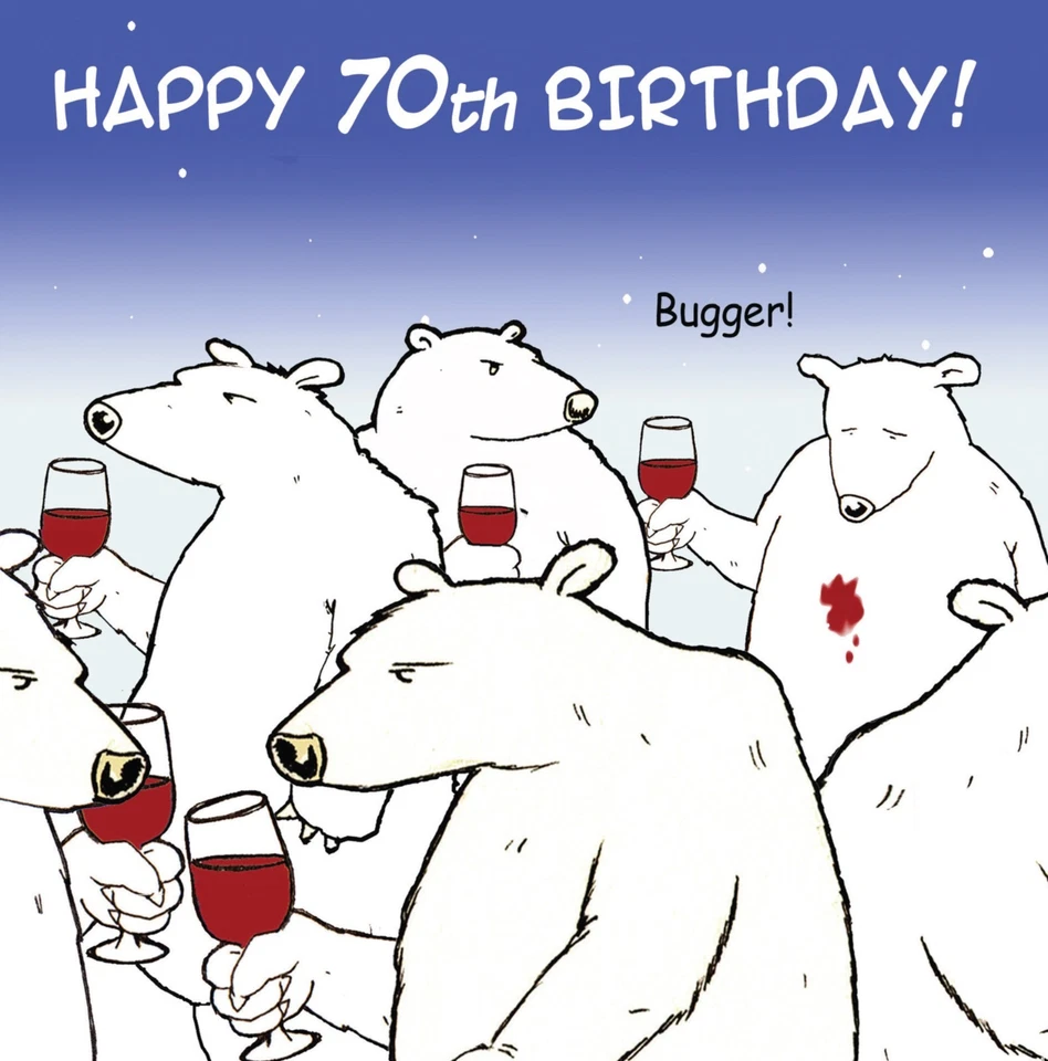 Funny Birthday Card -70th Birthday Card -Age 70 Card -Humour Card -Funny Card - Image 1 of 1