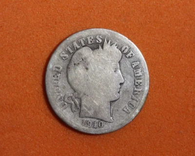 1910- Barber One Dime #P13830 - Image 1 of 2
