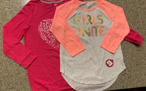 2 Girls Size 14 Shirts NWT Tunic and Jersey Style Old Navy SO - Picture 1 of 8