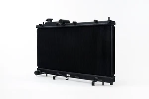 CSF 2-Row 42mm Race-Spec All Black Aluminum Radiator Fits 2008-21 Subaru WRX/STI - Picture 1 of 6
