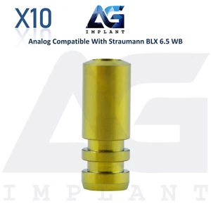 10 accesorios analógicos compatibles con Straumann BLX® Ø6,5 mm WB laboratorio dental - Imagen 1 de 7