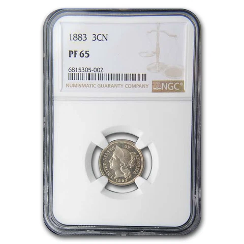 1883 Three Cent Nickel PF-65 NGC - SKU#194971 Cover