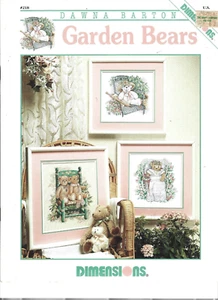 Garden Bears Dawna Barton Dimensions Cross Stitch Chart - Picture 1 of 1