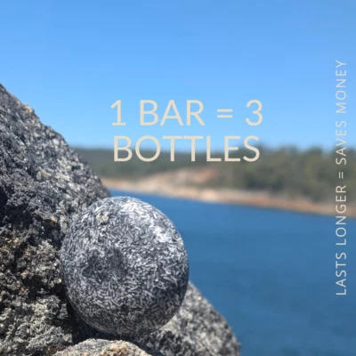 Barra de champú | Aceite de argán + carbón | Limpieza profunda | Sin plástico Foto 1 de 4