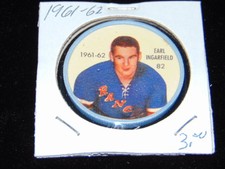 1961-62 Shirriff coin #82 Earl Ingarfield
