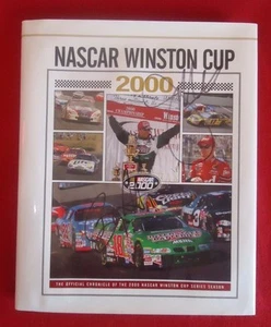 Bobby Labonte & Joe Gibbs signed Hardcover 2000 NASCAR Winston Cup Yearbook - Picture 1 of 5