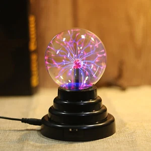Plasma Ball Science Toy Touch Sensitive Plasma Electric Nebula Lightening Ball  - Picture 1 of 12