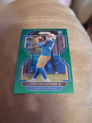 2021 Panini Prizm #401 Larry Roundtree III Green PRIZM Rookie Chargers - Image 1 of 2