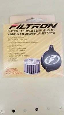 Filtron Stainless Steel Oil Filter KTM 07-08 w/ Alum Billet Cover - Image 1 of 2