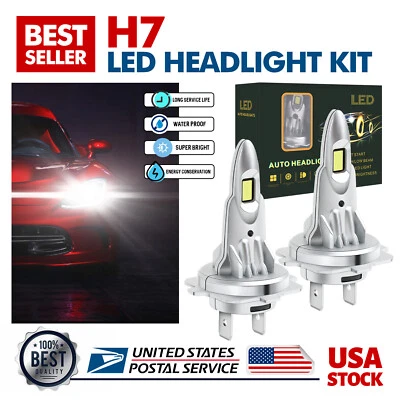 20000LM 6000k For Volkswagen Tiguan 2009-2017 H7 LED Headlight Bulbs Hi Low Beam - Imagem 1 de 4