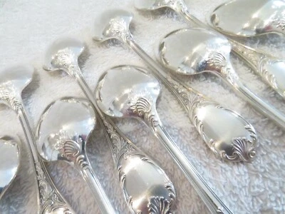 12 cucharas de café francesas vintage chapadas en plata Christofle Marly 13,6 cm Foto 1 de 4