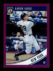 2018 Donruss Optic #114 Aaron Judge Purple Sp Parallel New York Ny Yankees