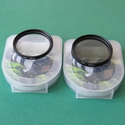 Set 46mm UV 46mm CPL Filter for DSLR camera lenses Canon R Nikon Z Sony Olympus - Image 1 of 4