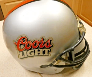 2001 COORS LIGHT - Full Size - LIGHTED - FOOTBALL HELMET DISPLAY - Picture 1 of 8