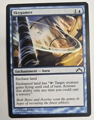 MTG Magic The Gathering Card Skygames Enchantment Aura Blue Gatecrash 2013 - Image 1 of 2
