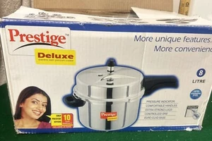 Prestige 8L Pressure Cooker Aluminium Easy Clean Multi Functional Cooker Used - Picture 1 of 9