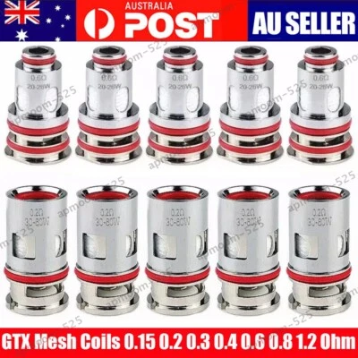 5-15Pcs GTX Mesh Coil 0.15 0.3 0.8 1.2ohm Replacement Core Hardware Accessories - image 1 of 4