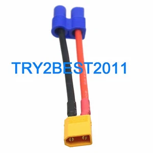 XT30 male to EC3 female Connector Adapter Cable 18AWG 5CM Wire for LiPo - Picture 1 of 1