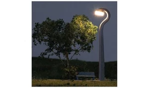 3 HO CONCRETE  STREET LIGHTS FOR JUST PLUG SYSTEM (#5677) BY WOODLAND SCENICS  - Picture 1 of 2