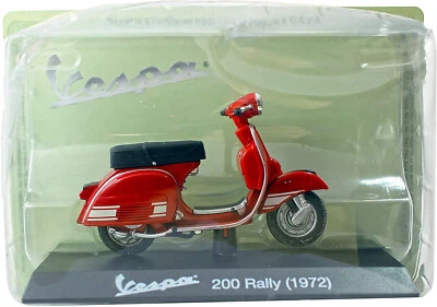 VESPA  200 RALLY 1972 ESCALA 1:18 MET�LICA NUEVA BAJO LICENCIA VESPA Y PIAGGIO - Imagen 1 de 2