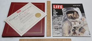 JULY 20 1969 - LIFE - Apollo 11 SPECIAL EDITION - July 20, 1999 w/ COA & FOLDER - Picture 1 of 13