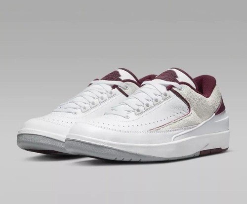 Air Jordan 2 Retro Low UK 9 DV9956 103 Rosso ciliegia Eu 44 Scarpe da ginnastica