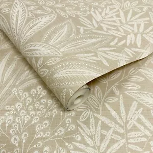 Papel Pintado Fine Decoration Hoja Sahara Natural M1782 - Elegancia Lujosa, 10m x 52cm - Imagen 1 de 6