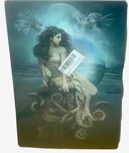 Goth MERMAID Retro Poster Blechschild Cafe Bar Spielzimmer Blechschild 12”x 8” - Bild 1 von 2