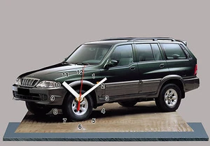 HORLOGE MINIATURE, SSANGYONG-MUSSO -04 - Bild 1 von 1
