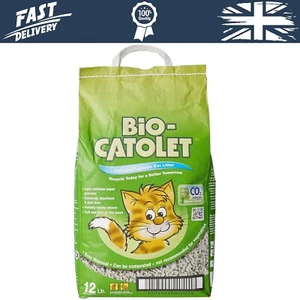 Gránulos de papel reciclado ligero e higiénico arena para gatos 12 litros - Imagen 1 de 4