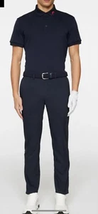 PANTALÓN DE GOLF J LINDEBERG ELOF •Hombres 34x34• Azul Marino Claro Poli Calce Ajustado - Imagen 1 de 13