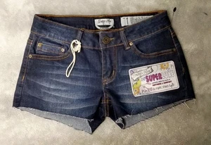 Short coupe vieilli en jean bleu taille haute Indigo Rein - Taille 1 Neuf avec étiquette - Photo 1/5